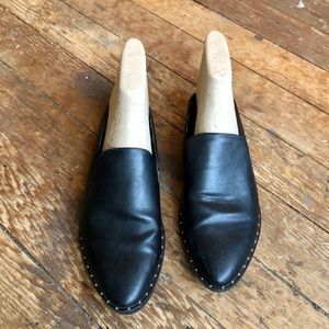 Universal Thread Black Studded Mule Slides 8